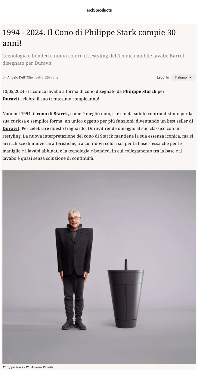 1994 - 2024. L'icône de Philippe Starck a 30 ans