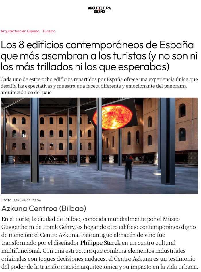 Les 8 bâtiments contemporains d'Espagne qui étonnentle plus les touristes
