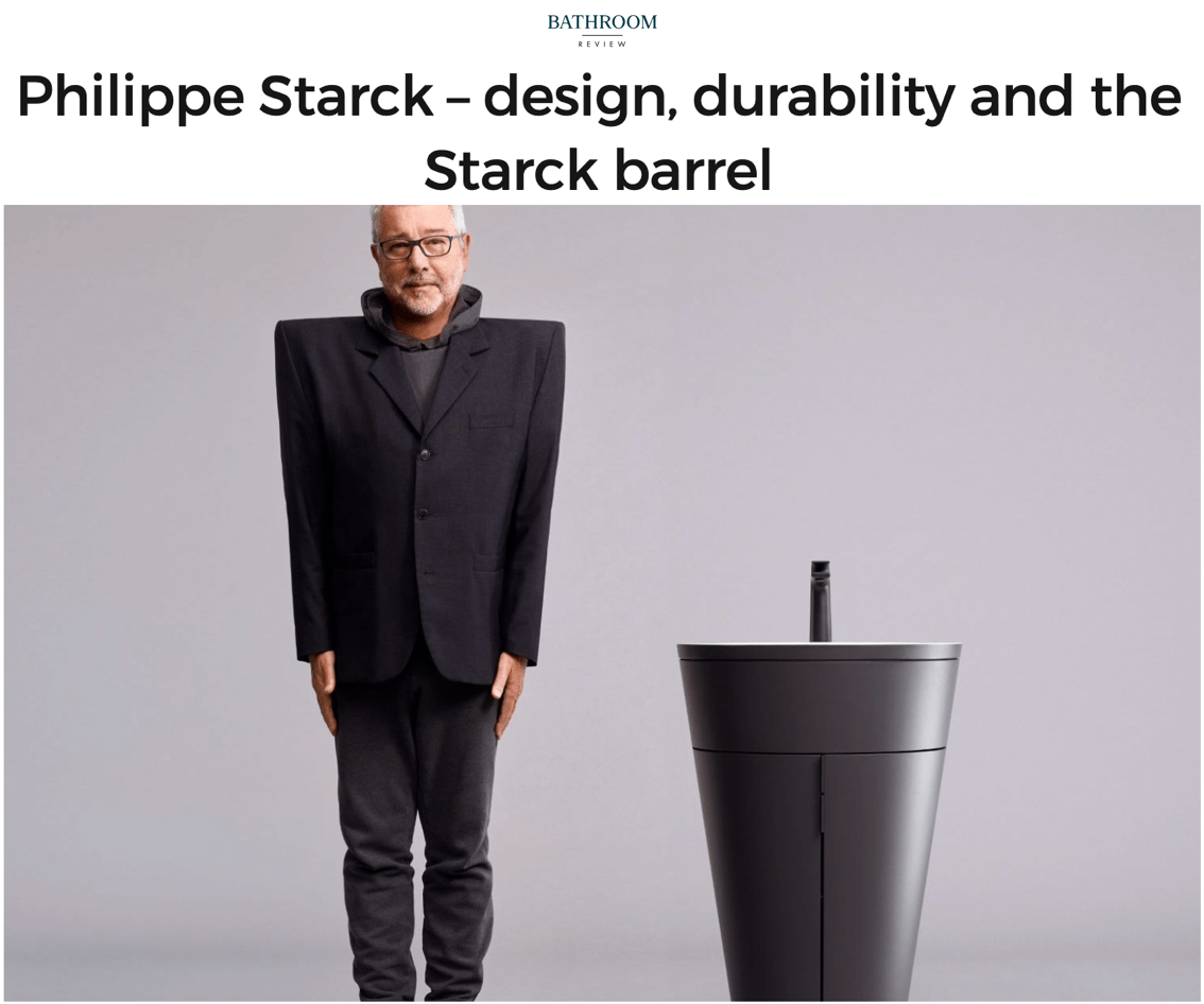 Philippe Starck - design, durabilité et le Starck barrel