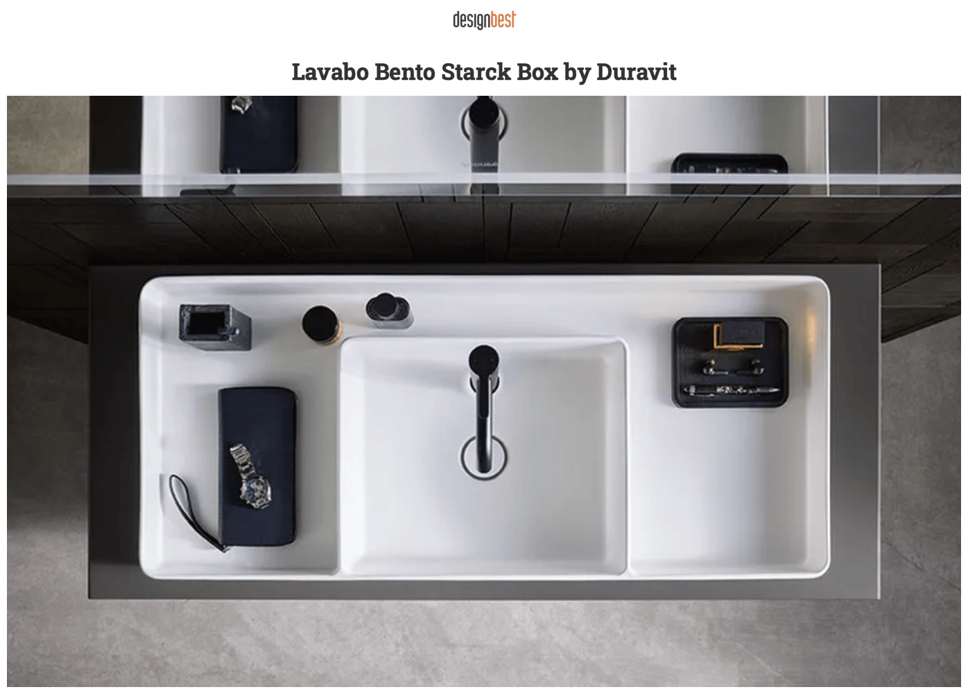 Lavabo Bento Starck Box by Duravit