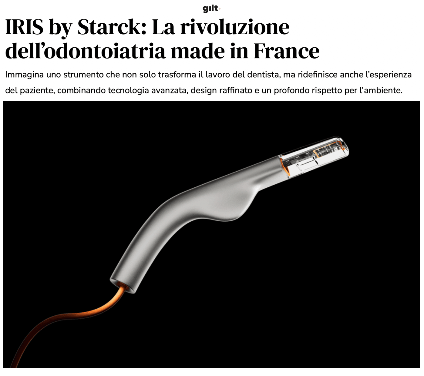 IRIS by Starck : la révolution dentaire made in France