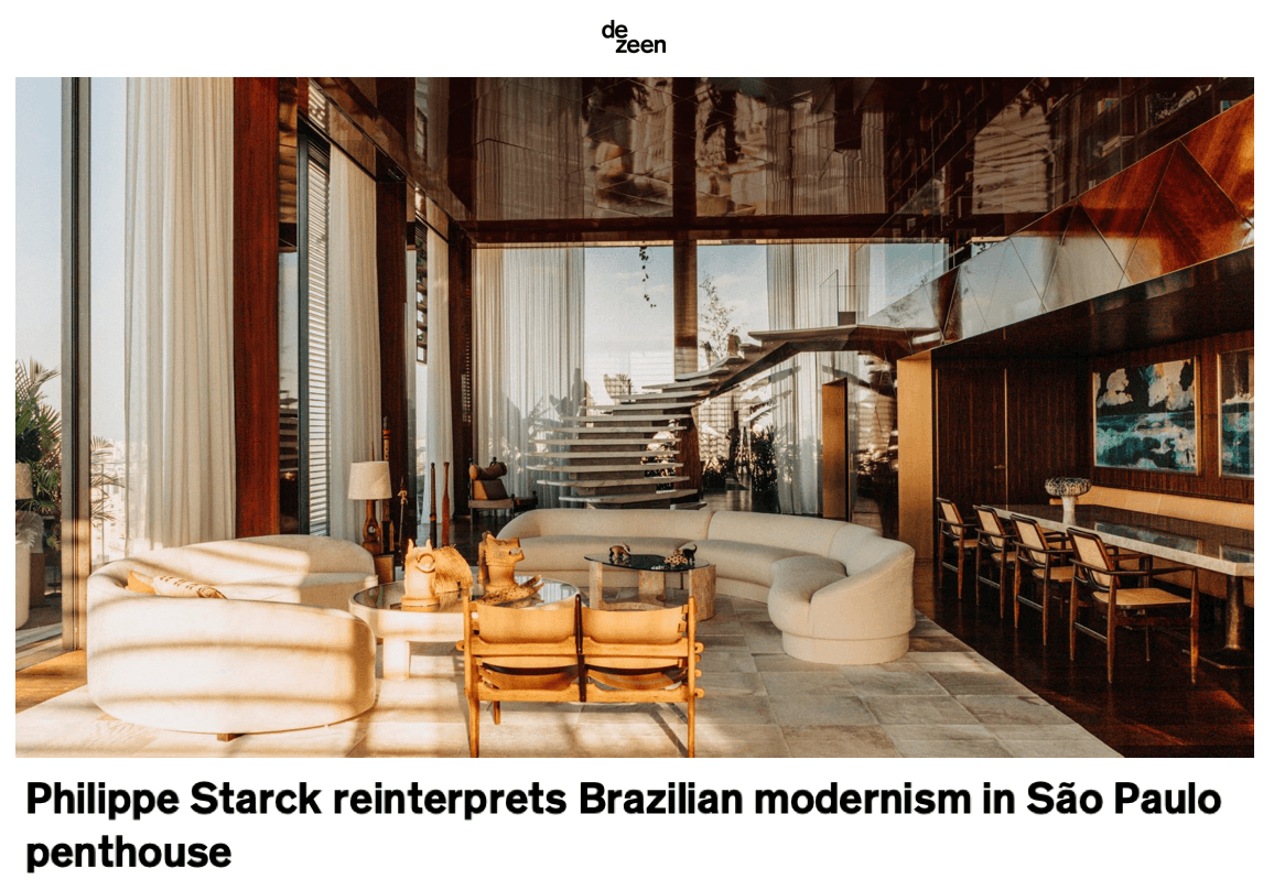 Philippe Starck réinterprète le modernisme brésilien dans un penthouse à São Paulo