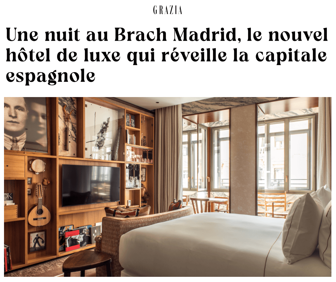 Une nuit au Brach Madrid, le nouvel hôtel de luxe qui réveille la capitale espagnole