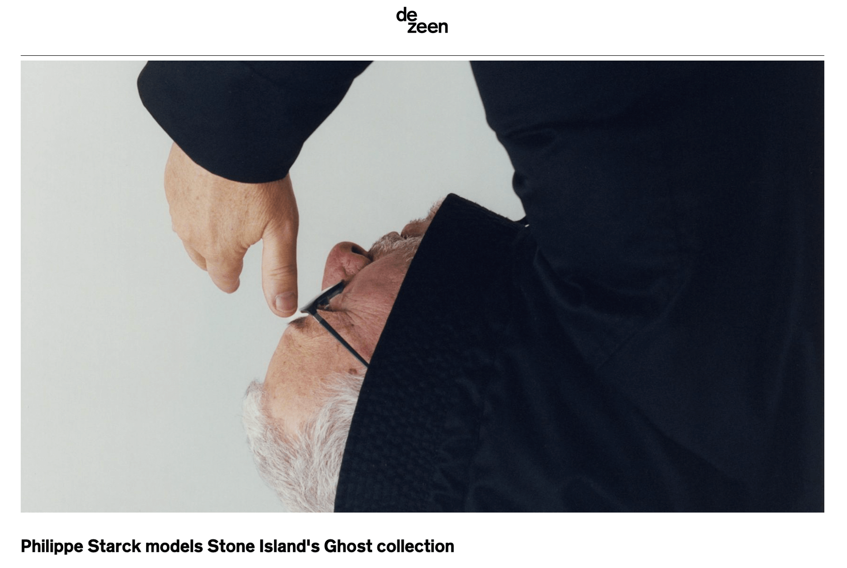 Philippe Starck présente la collection Ghost de Stone Island