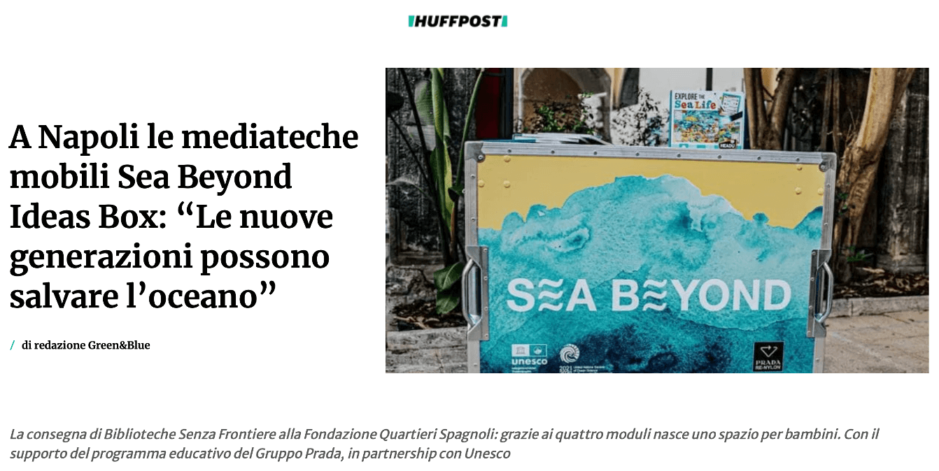 A Naples, les médiathèques mobiles Sea Beyond Ideas Box : « Les nouvelles générations peuvent sauver l'océan »